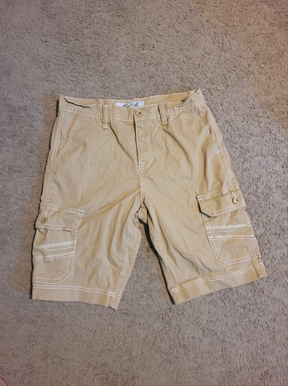 Men's Khaki Cargo Shorts